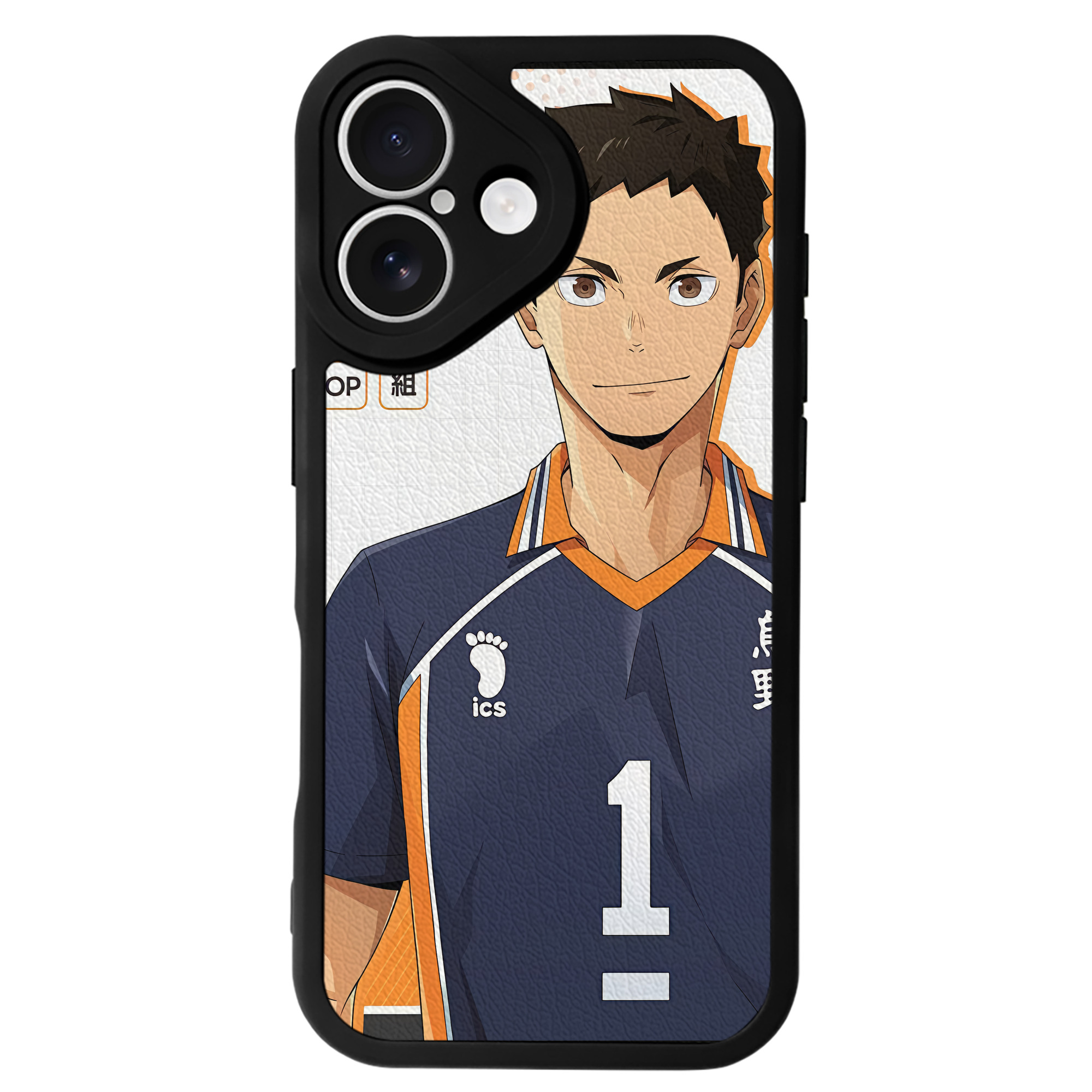 （画像用） ハイキュー!! Haikyu!! 【iPhone 16シリーズ対応】シリコンスマホケース（レザー調） 材質：シリコン